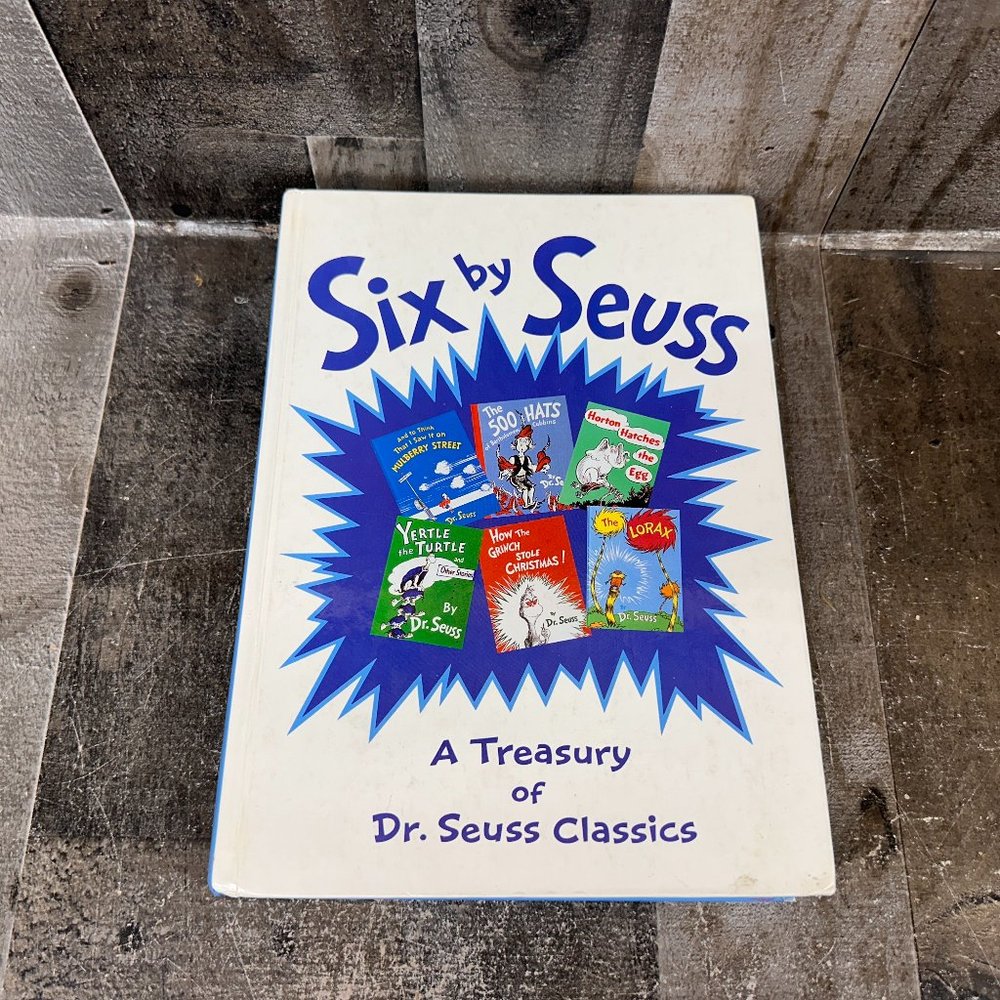 Six By Seuss - DR Seuss Book - Yertle Turtle Mull Street Lorax Grinch Christmas